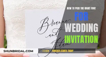 Choosing the Perfect Font for Your Wedding Invitations