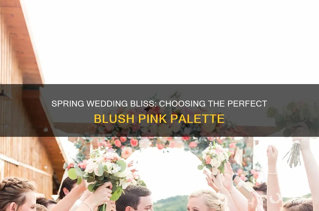 how to pick wedding colors spring blush pink