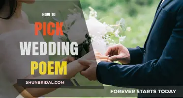 Choosing the Perfect Wedding Poem: A Guide to Capturing Your Love Story