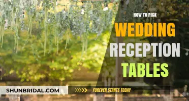 Choosing the Perfect Wedding Reception Tables