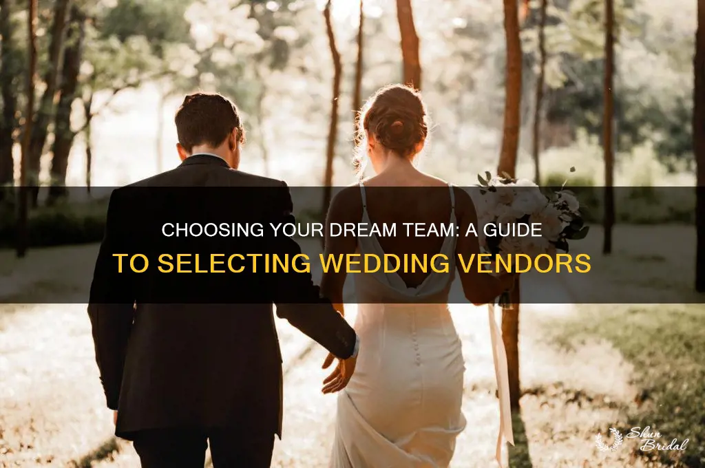 how to pick wedding vendors