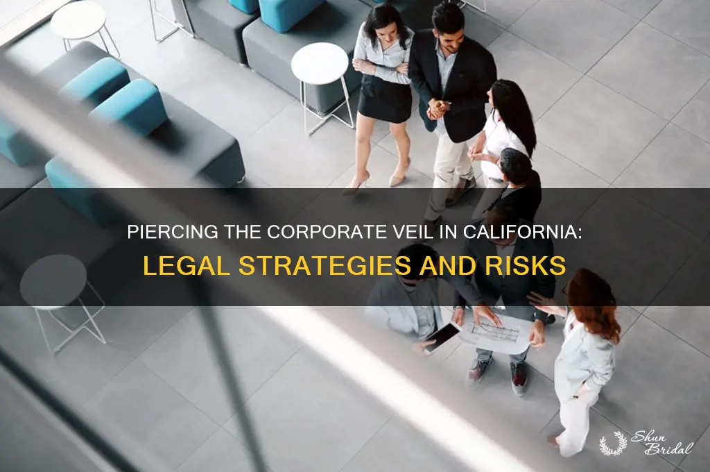 how to pierce the corporate veil in california