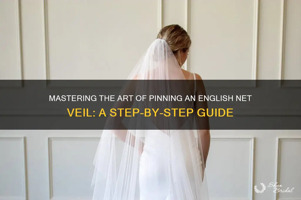 how to pin an english net veil with