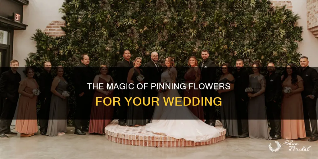 how to pin flowers to wedding party
