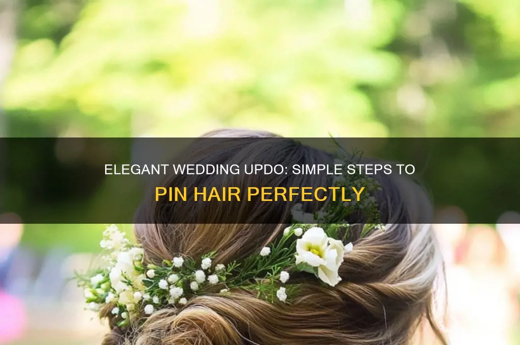 how to pin hair up for wedding