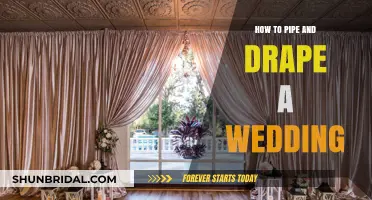 Elegant Wedding Decor: Mastering the Art of Piping and Draping
