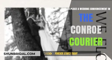Announce Your Wedding in the Conroe Courier: A Step-by-Step Guide