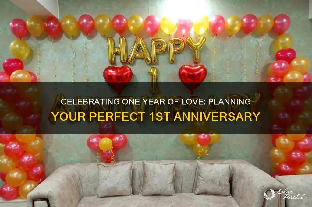 how to plan 1st wedding anniversary
