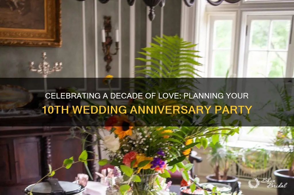 how to plan a 10th wedding anniversary party