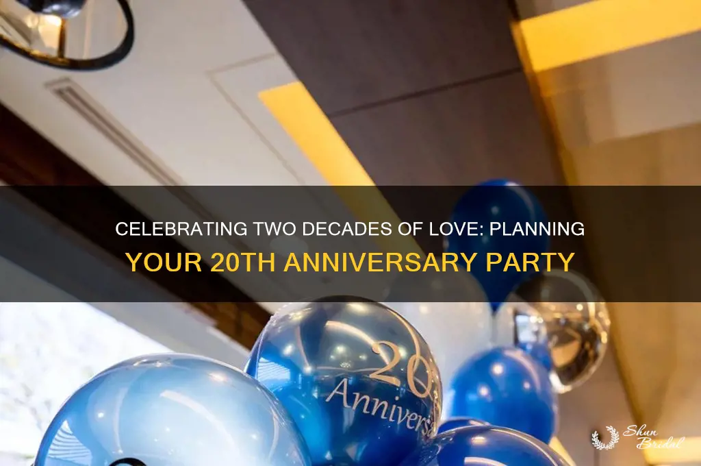 how to plan a 20th wedding anniversary party