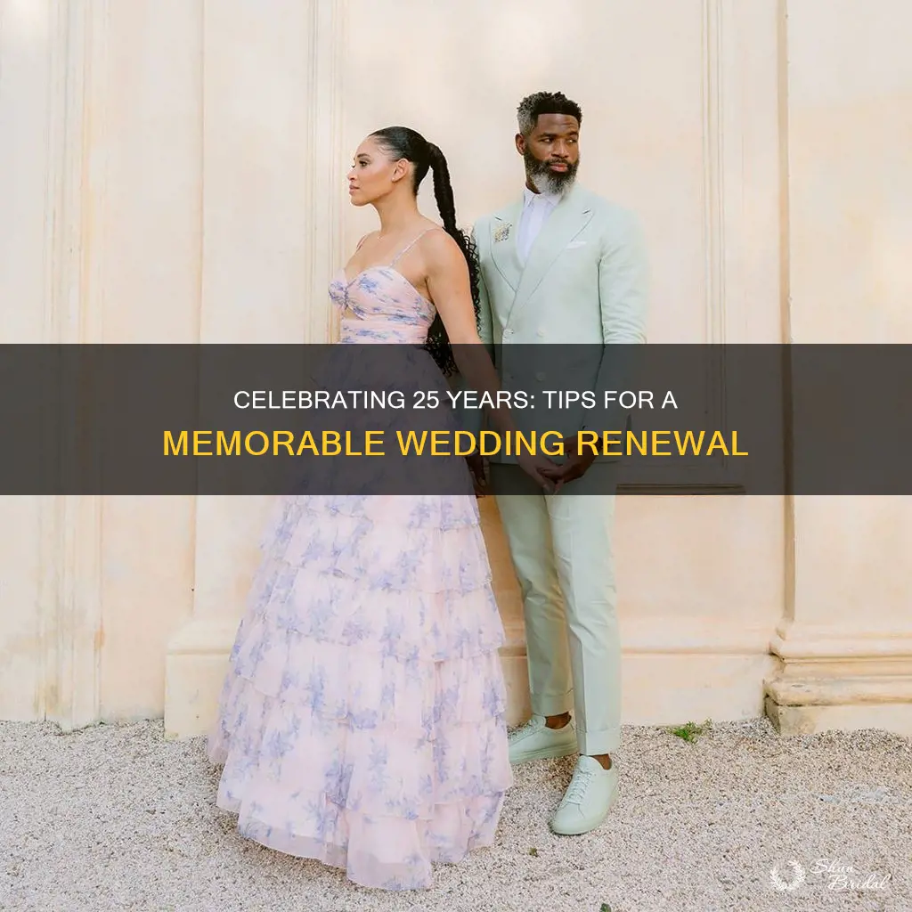 how to plan a 25th wedding renewal