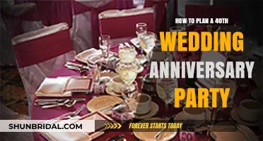 Celebrating 40 Years: Planning the Perfect Ruby Anniversary Party