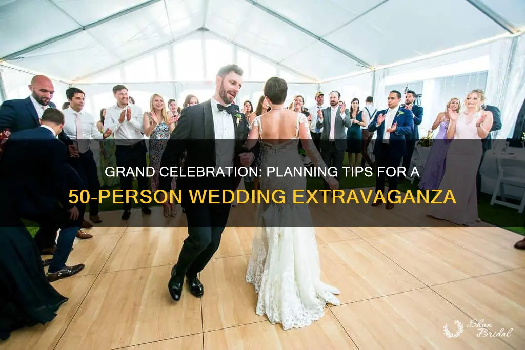 how to plan a 50 person wedding