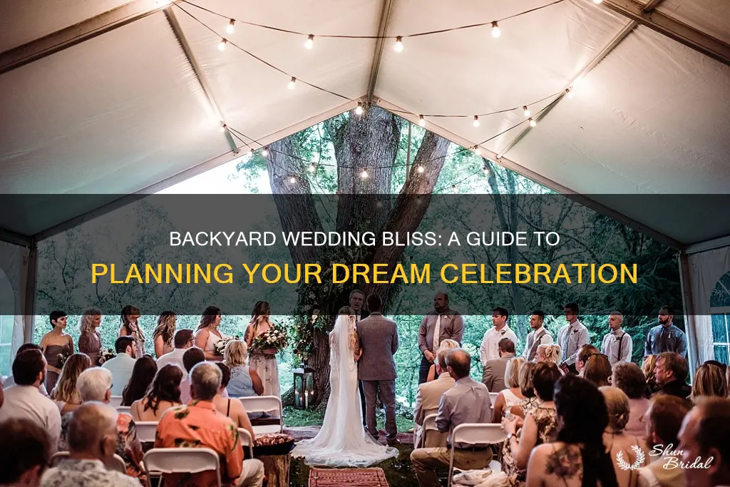 how to plan a backyard wedding