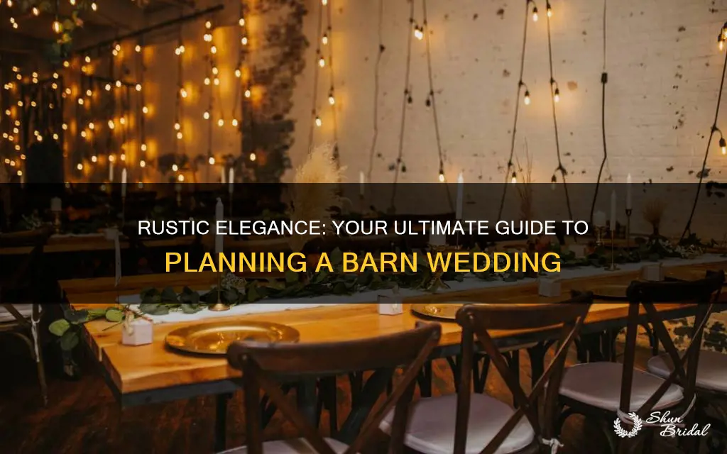 how to plan a barn wedding