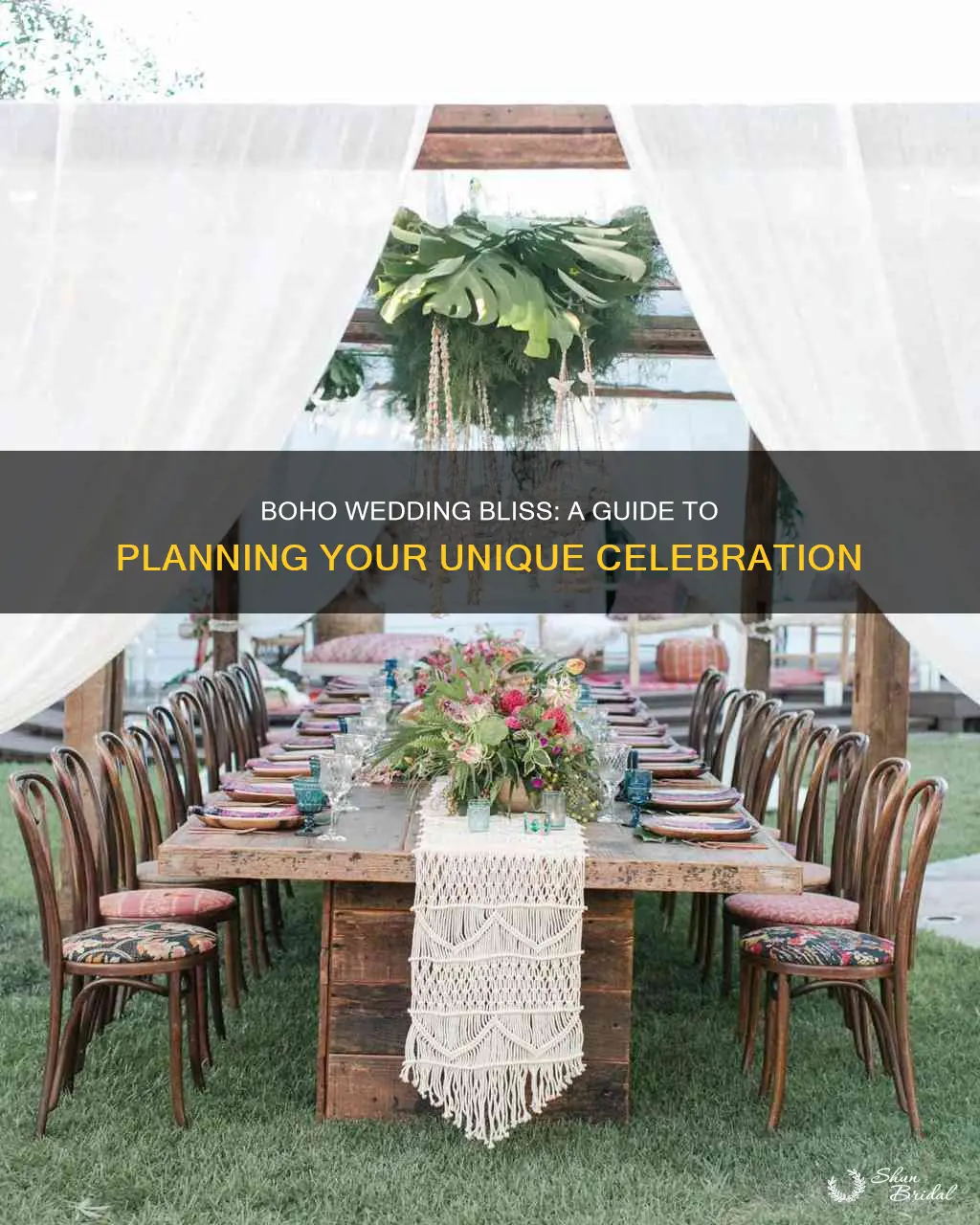 how to plan a boho wedding