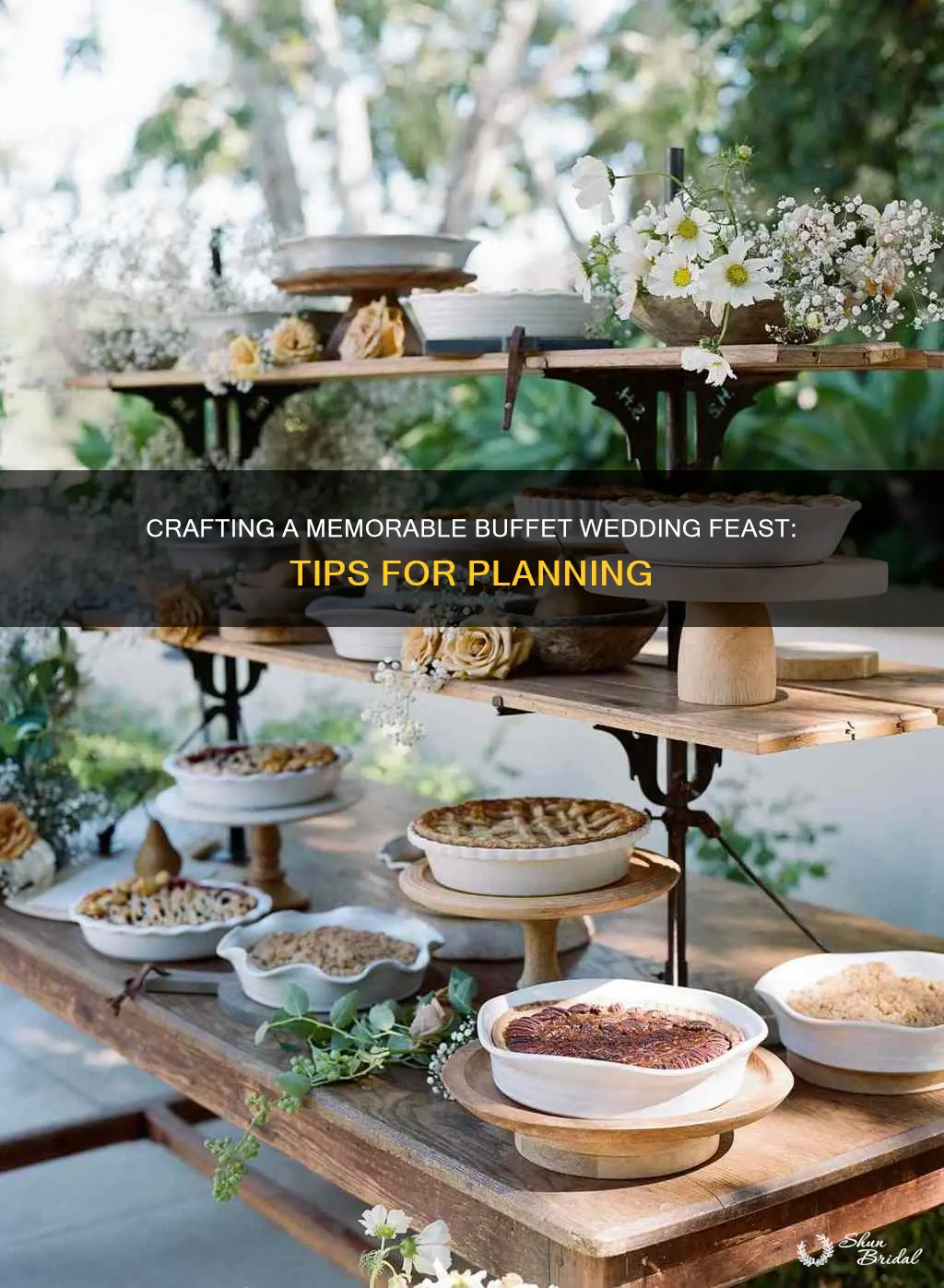 how to plan a buffet wedding reception