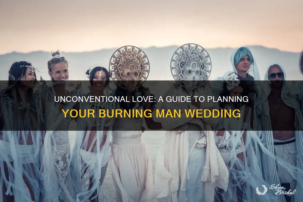 how to plan a burning man wedding