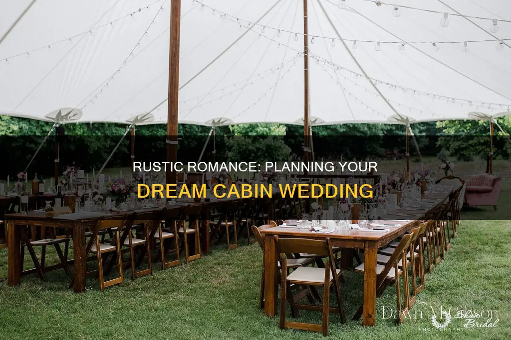 how to plan a cabin wedding