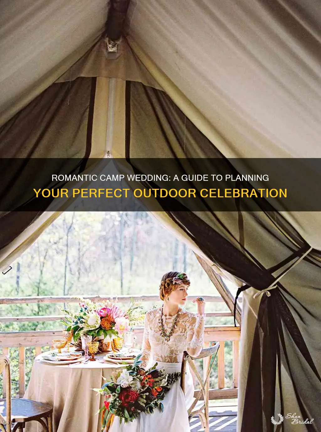 how to plan a camp wedding