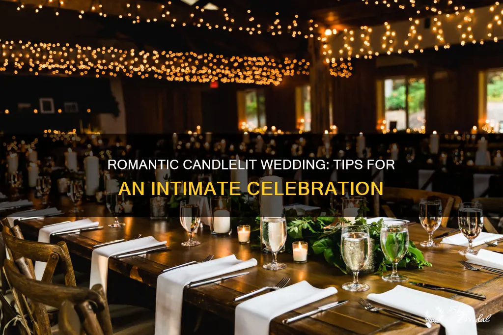 how to plan a candlelight wedding