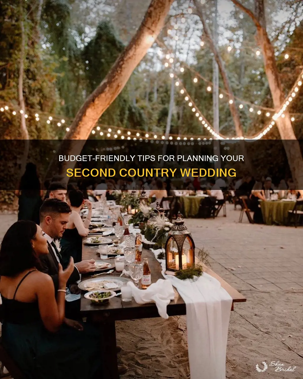 how to plan a country second wedding on a budget