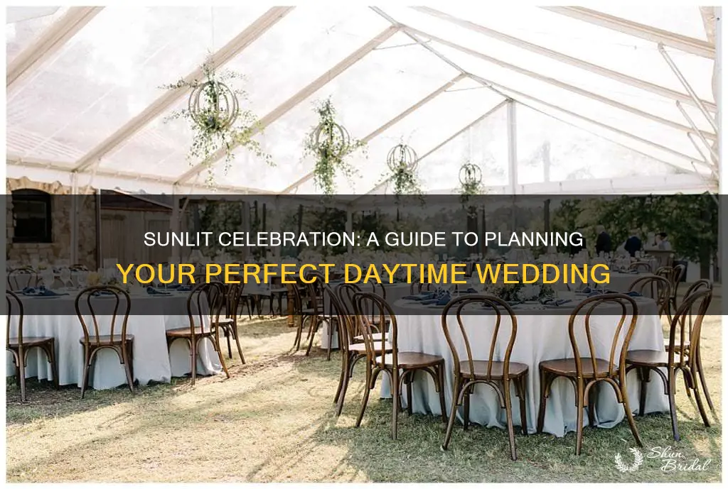 how to plan a daytime wedding