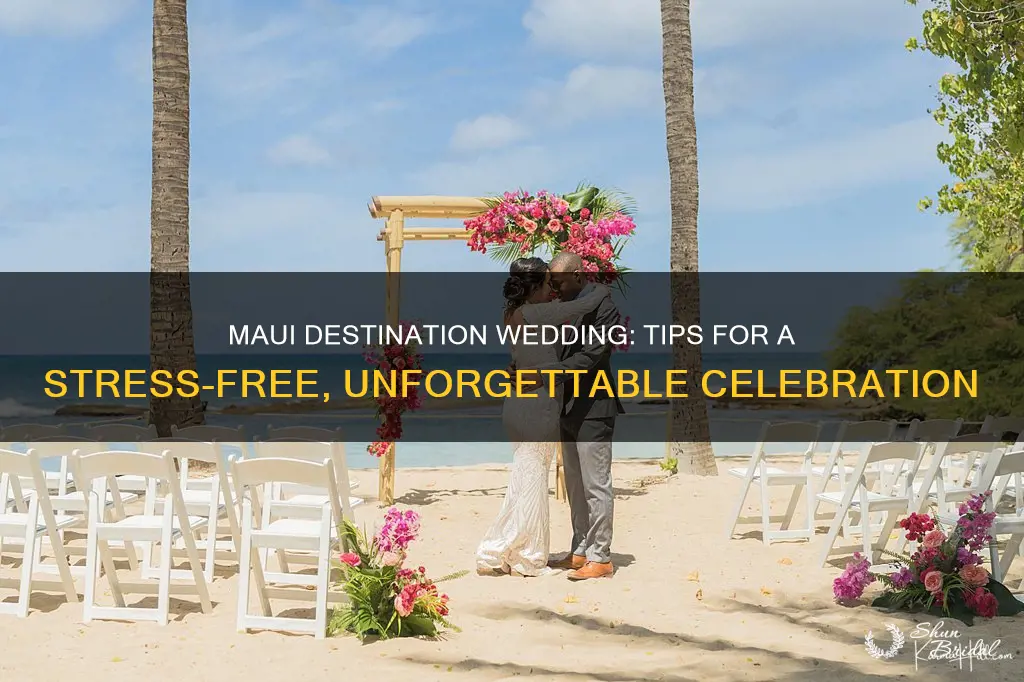 how to plan a destination wedding in maui