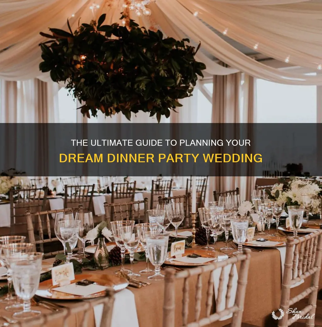 how to plan a dinner party wedding