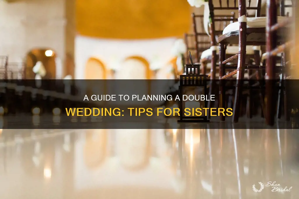 how to plan a double wedding for sisters