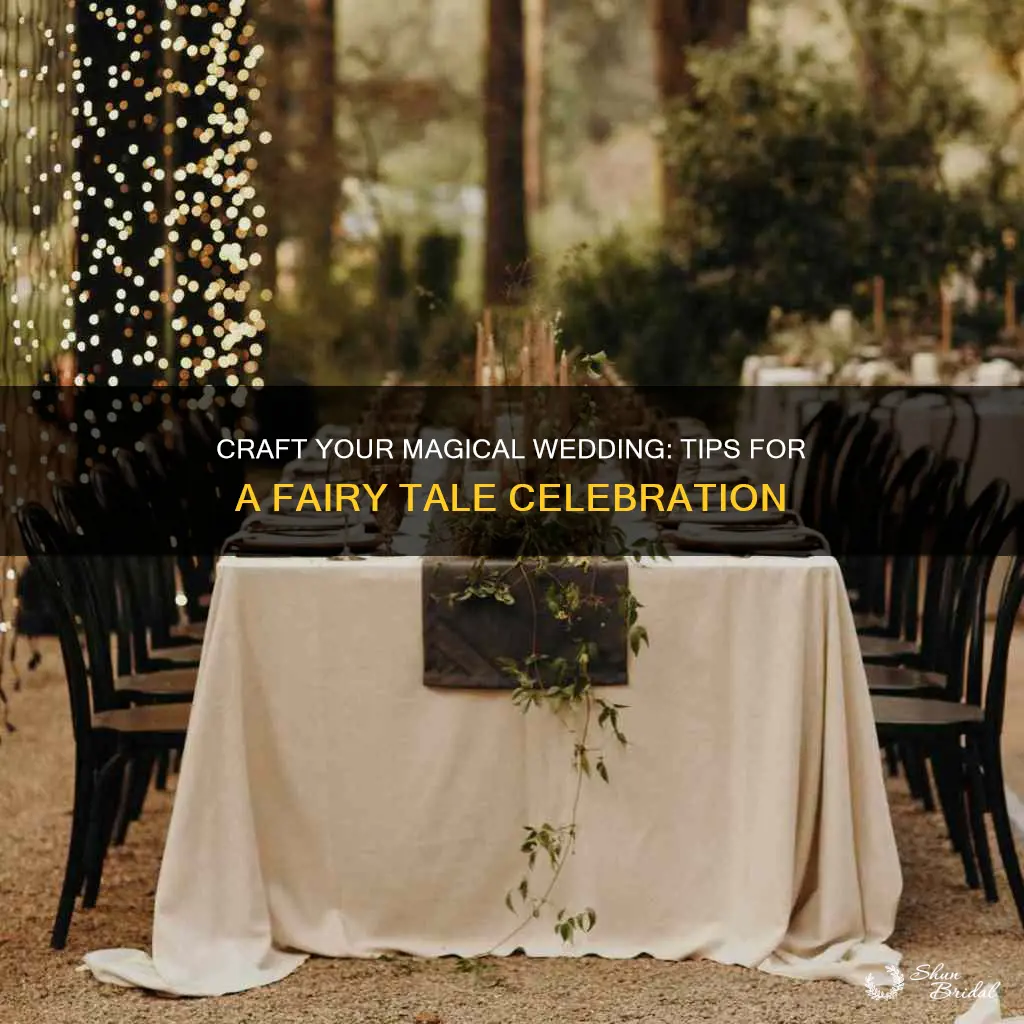 how to plan a fairytale wedding