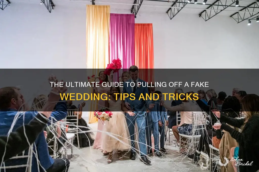 how to plan a fake wedding