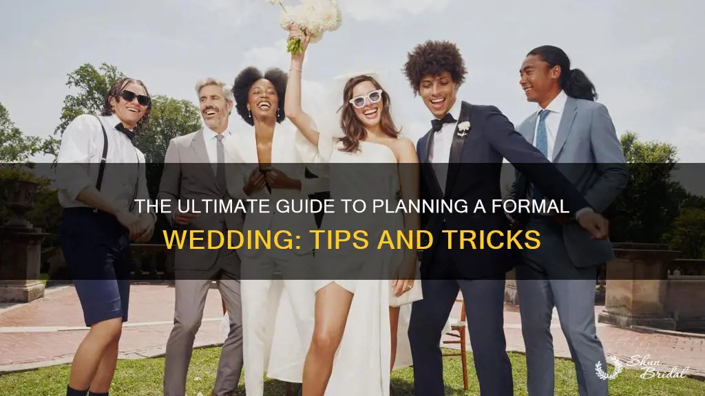 how to plan a formal wedding