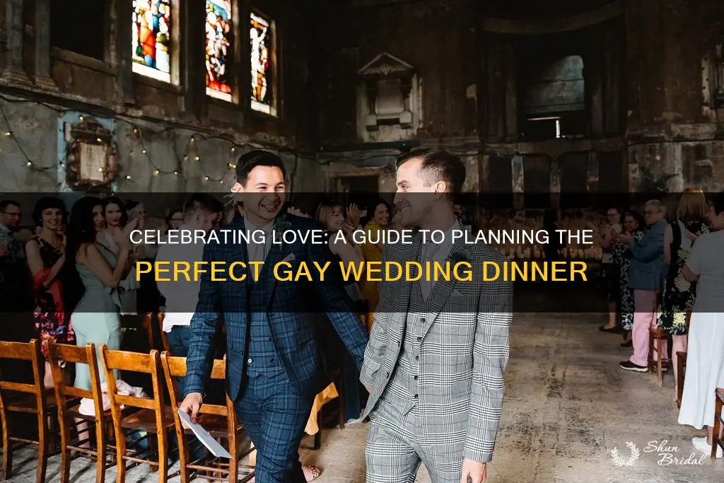 how to plan a gay wedding dinner