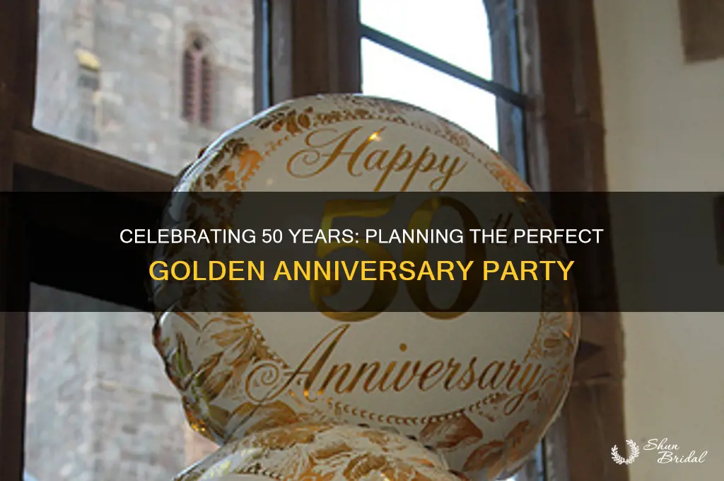 how to plan a golden wedding anniversary party