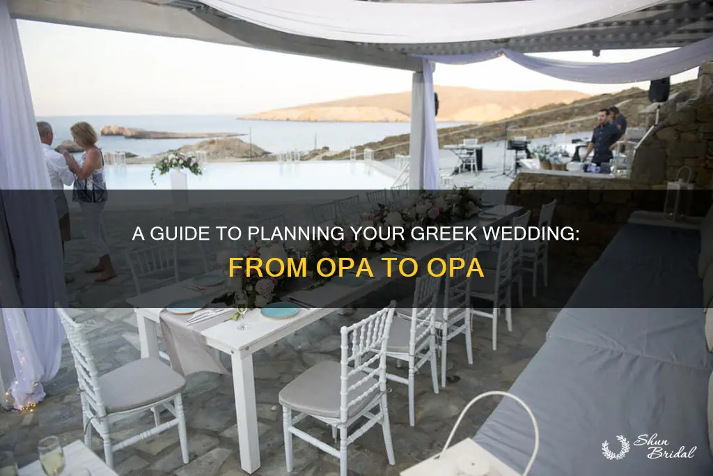 how to plan a greek wedding