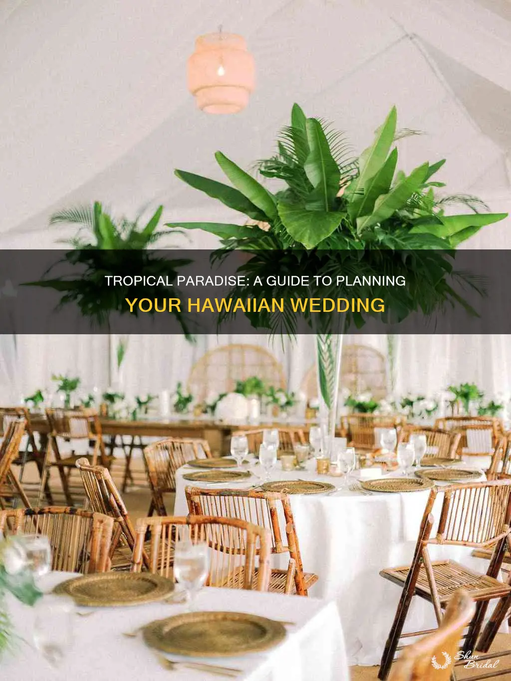 how to plan a hawaiian themed wedding