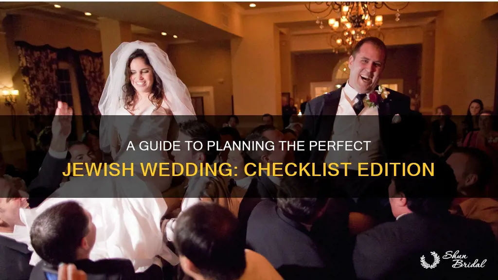 how to plan a jewish wedding checklist