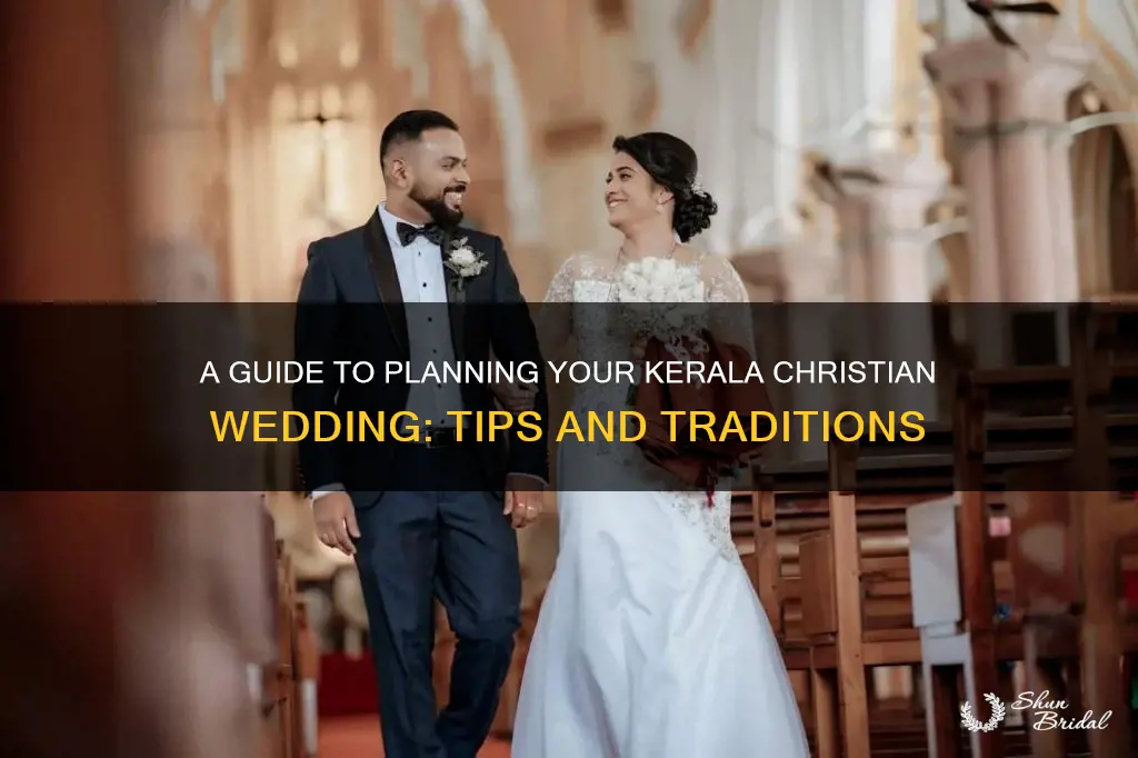 how to plan a kerala christian wedding