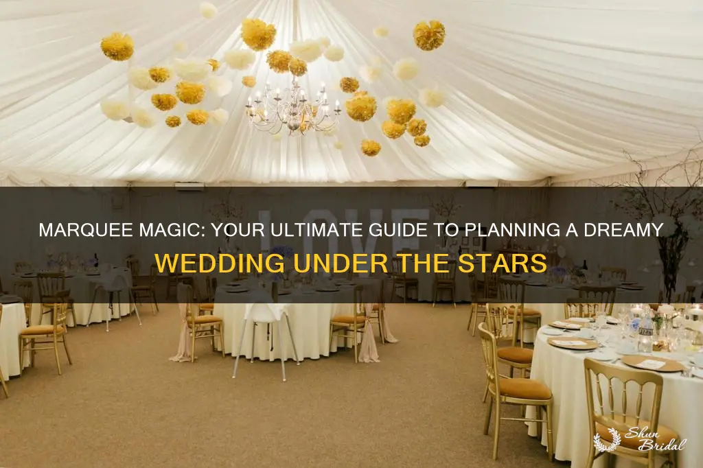 how to plan a marquee wedding