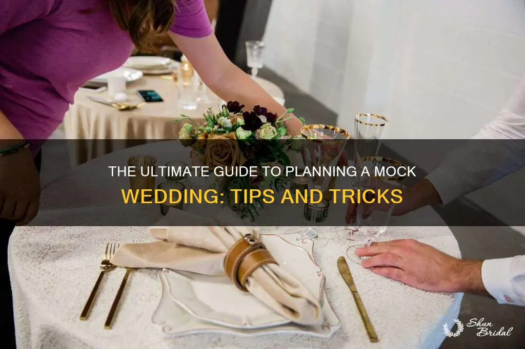 how to plan a mock wedding