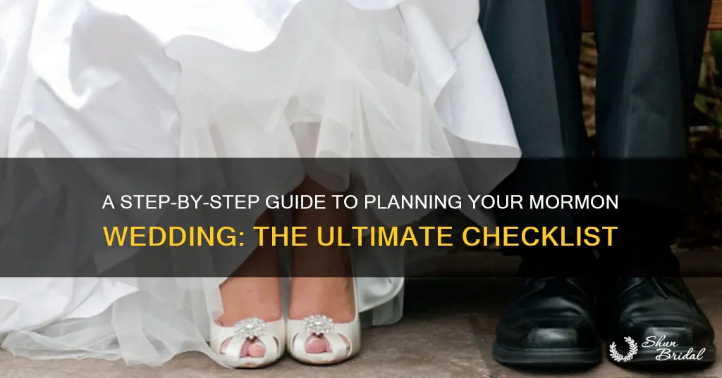 how to plan a mormon wedding checklist