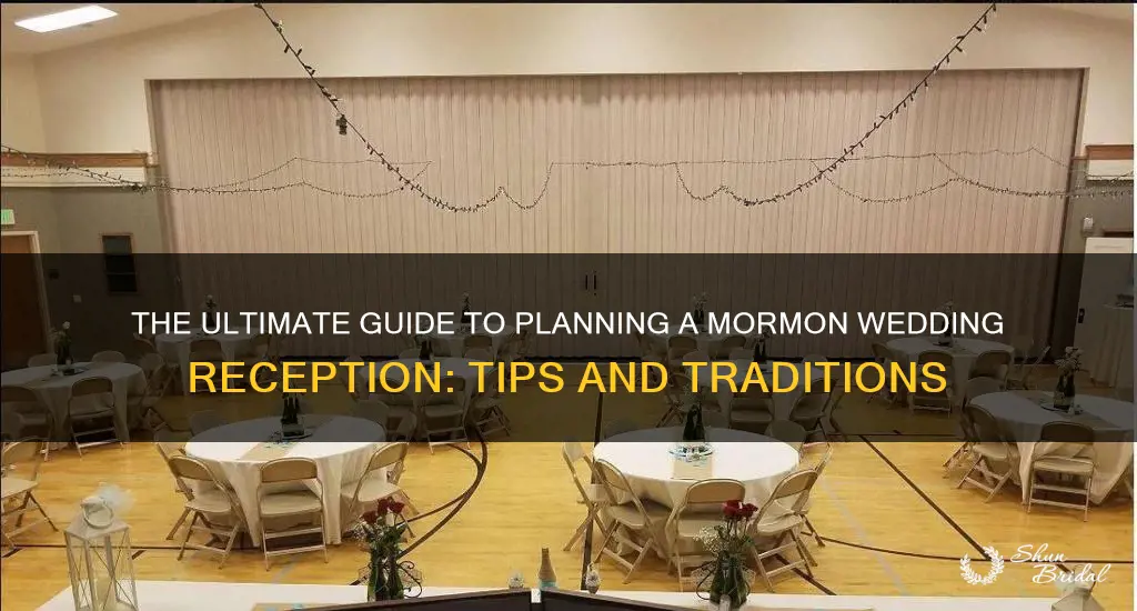 how to plan a mormon wedding reception