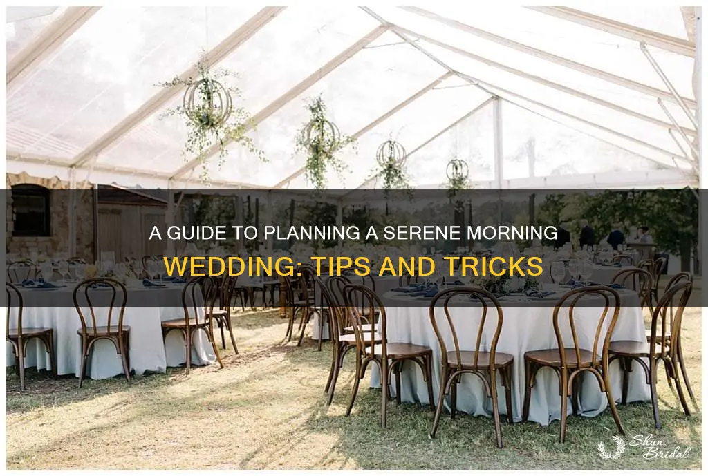 how to plan a morning wedding