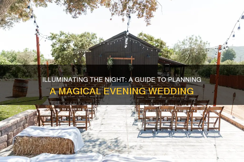 how to plan a nighttime wedding