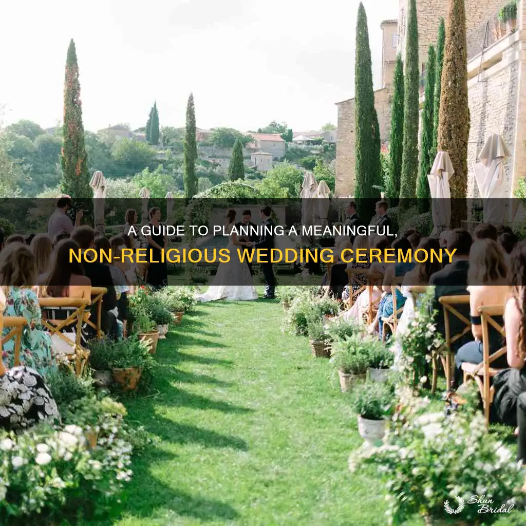 how to plan a non religious wedding ceremony