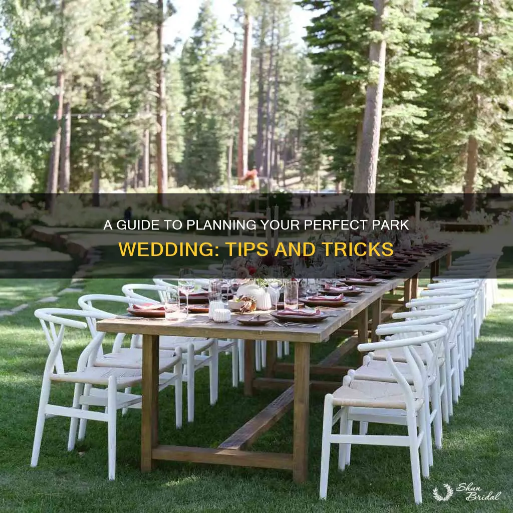 how to plan a park wedding