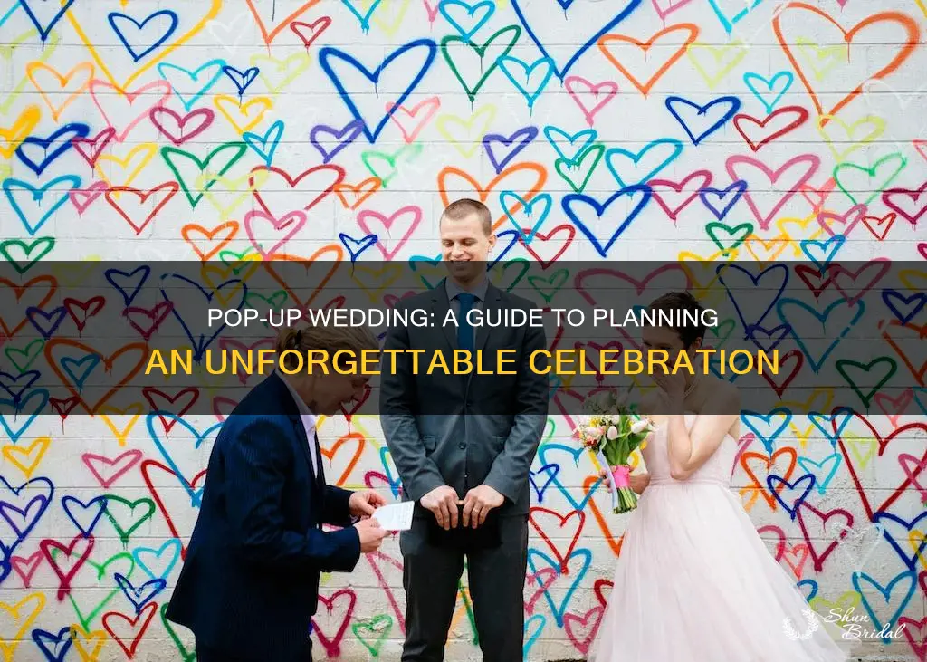 how to plan a pop up wedding