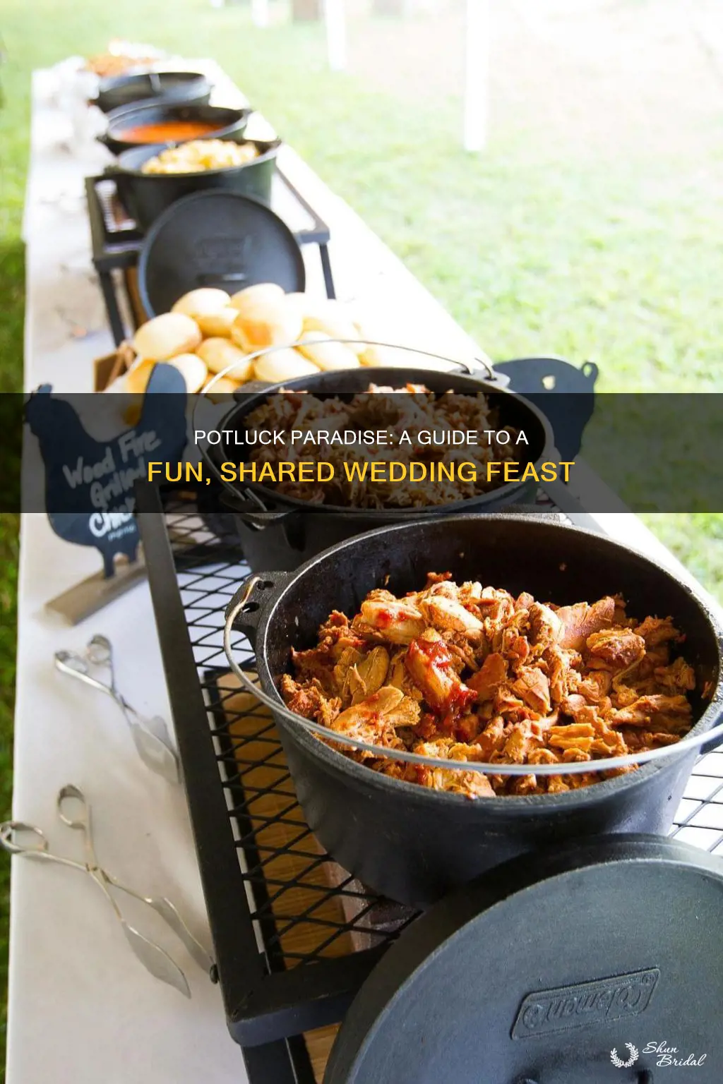 how to plan a potluck wedding