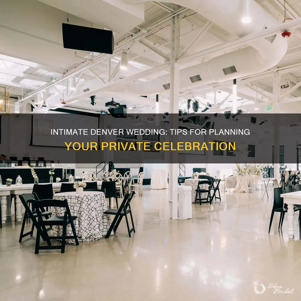 how to plan a private wedding near denver co